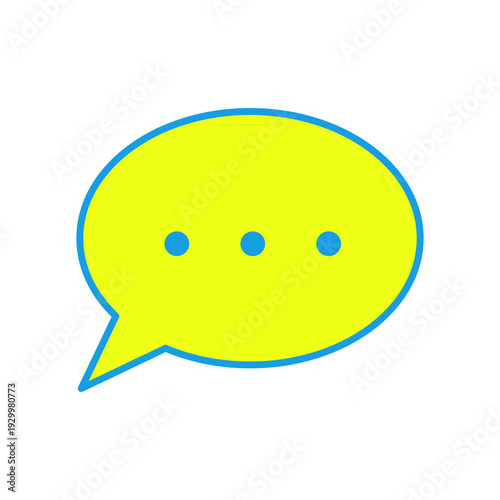 会話中の三点リーダー吹き出しアイコン