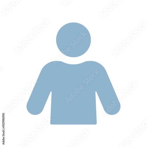 アカウント用の人物バストアップアイコン