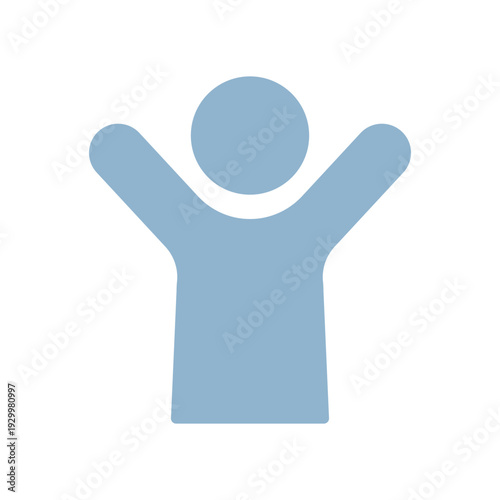 勝利を喜ぶ人のアイコン