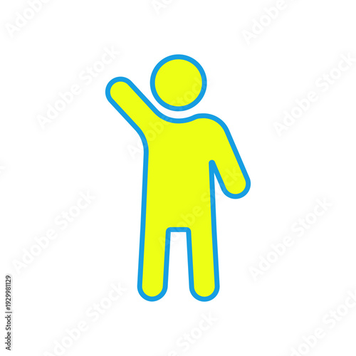 合図を送る人のピクトグラム