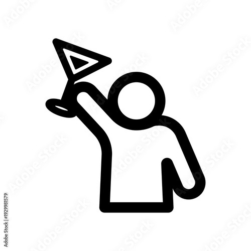 パーティーでの乾杯アイコン