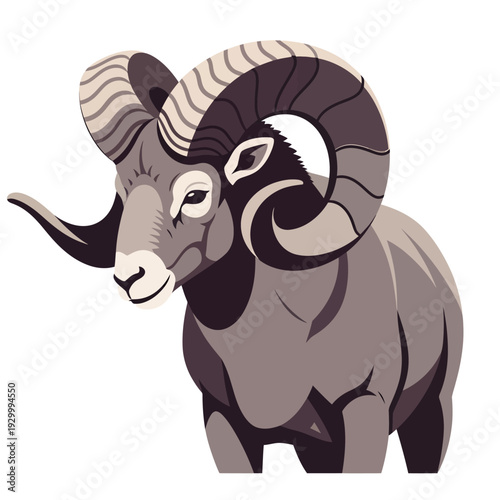 Celebrating National Ram Day with a majestic illustration of a ram