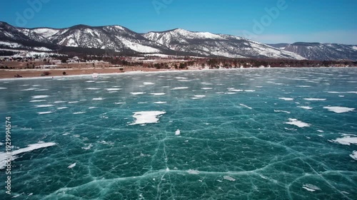 Flight to the frozen lake