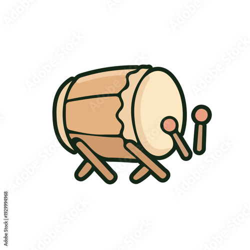 Illustration of a Bedug Drum