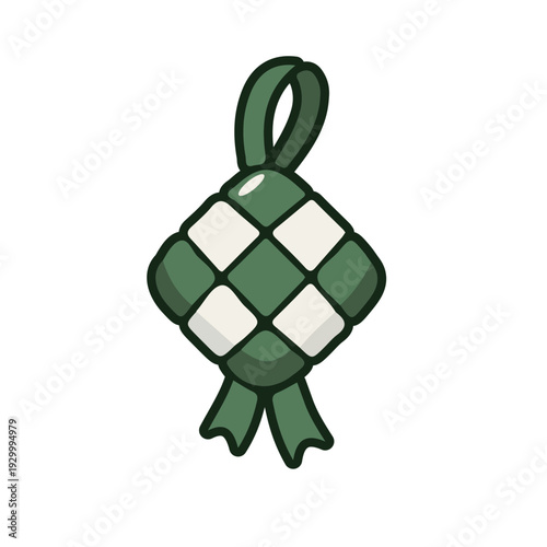 Ketupat Decoration Illustration