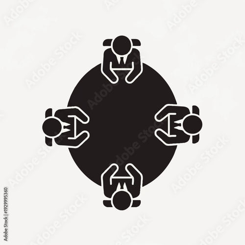 People Sitting Around a Table Meeting.