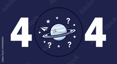 Camping illustration with 404 error message in a circular frame, featuring tents and trees at dusk