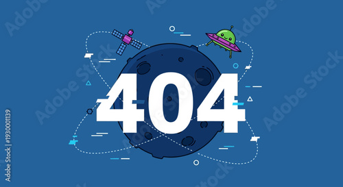 Camping illustration with 404 error message in a circular frame, featuring tents and trees at dusk