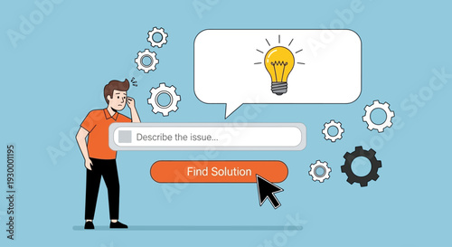 Camping illustration with 404 error message in a circular frame, featuring tents and trees at dusk