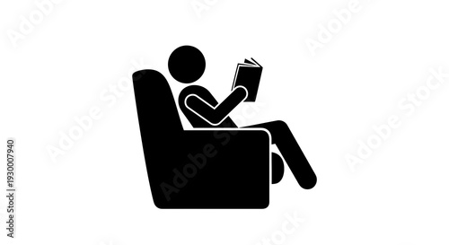 Person Relaxing on Sofa Reading a Book.