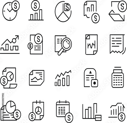 business and finance icons