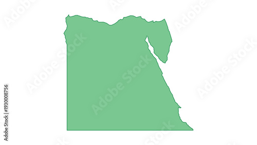 Egypt outline green