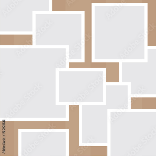 Picture photo Collage grid photo effect template design