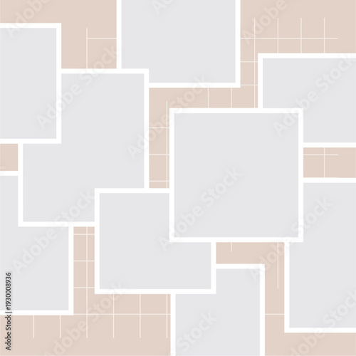 Picture photo Collage grid photo effect template design