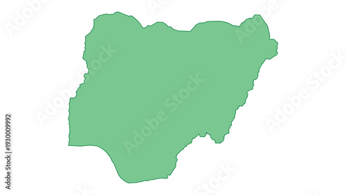 Nigeria outline green