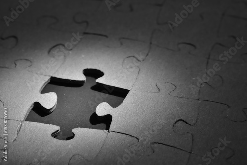 Concept of the missing piece of the puzzle.