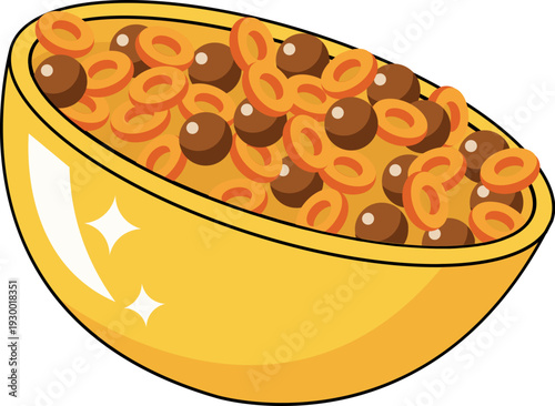 Bowl of Cereal Illustration