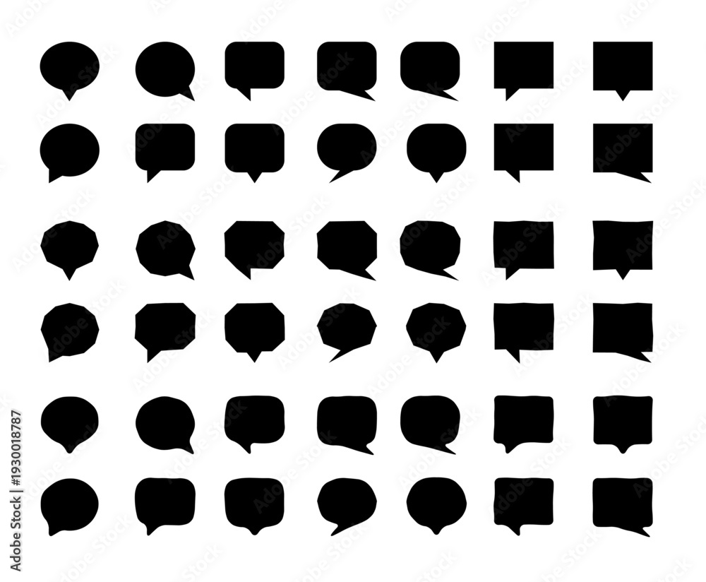 Obraz premium text buble collection