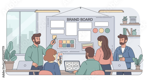 People working together in office.