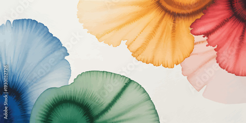 Natural Watercolor Texture Background with Paper Grain