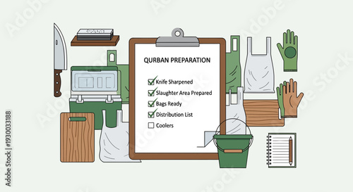 Garden Preparation Checklist on Clipboard with Tools.