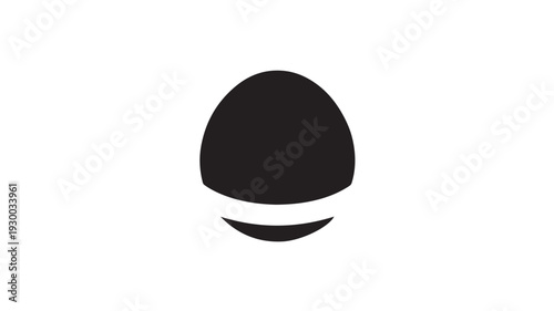 Minimalist black beanie on white background in simple modern style with clean lighting for fashion branding