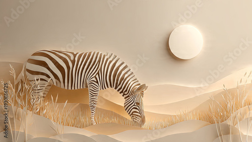 zebra in the wild