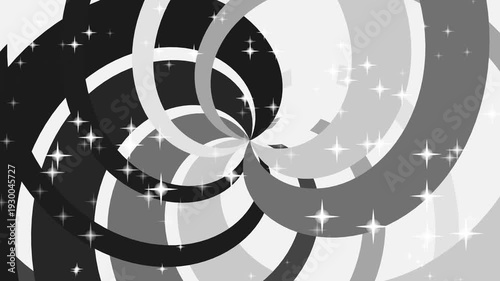 Animating abstract swirl motion creating dynamic visuals
