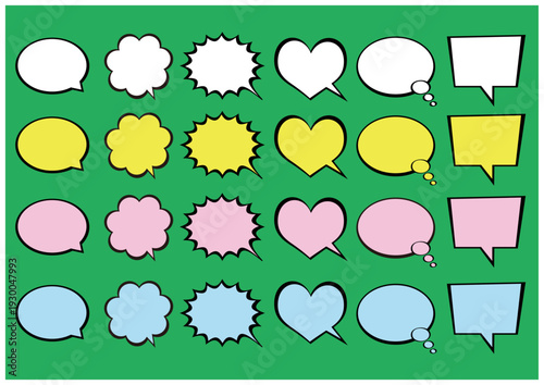 吹き出しセット