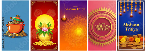A visually appealing collection of diwali greeting cards and festive elements.