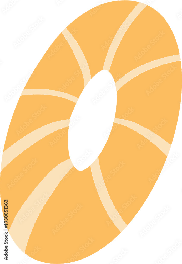 Obraz premium Inflatable Pool Float Vector Summer Illustration