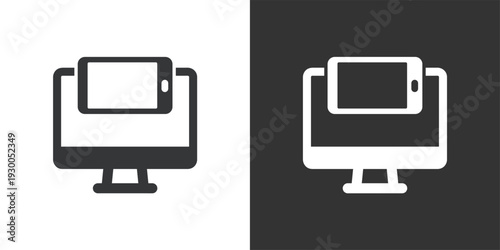 Device Responsiveness icon. Solid glyph series icon