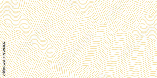 Yellow instant noodles, pasta, and spaghetti textures with geometric wavy lines. Ramen and pasta vector patterns.