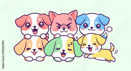 dog cartoon ilustration