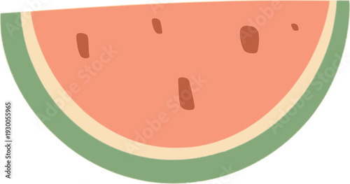 Cute Summer Watermelon Vector Elements Clipart Collection