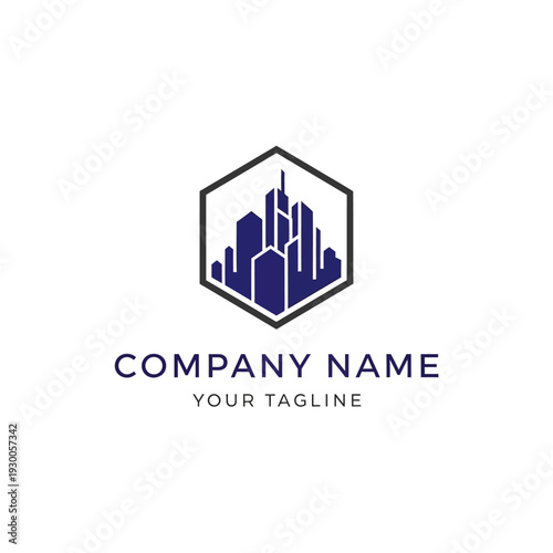 Modern City Logo Design Template.