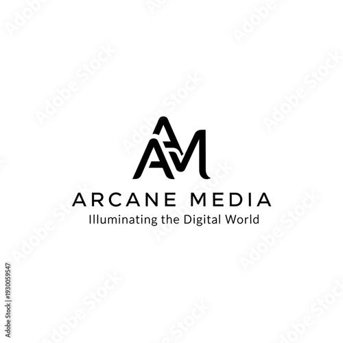 Arcane Media Logo Design Element.