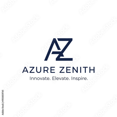 Azure Zenith Company Logo Design Element.