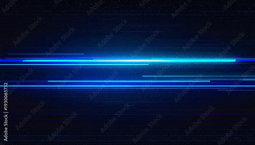 Obraz premium Fondo abstracto oscuro con líneas de luz azul brillante y efecto de velocidad digital en movimiento