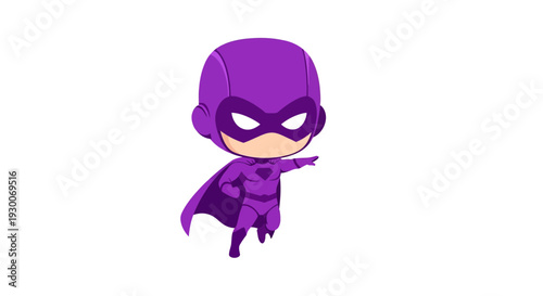 Superhero Vector Illustration, Cartoon Style Graphic for Comic Book Design and Heroic Concepts