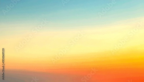 Fondo degradado vibrante con tonos azules, amarillos y naranjas, ideal para texturas de atardecer.