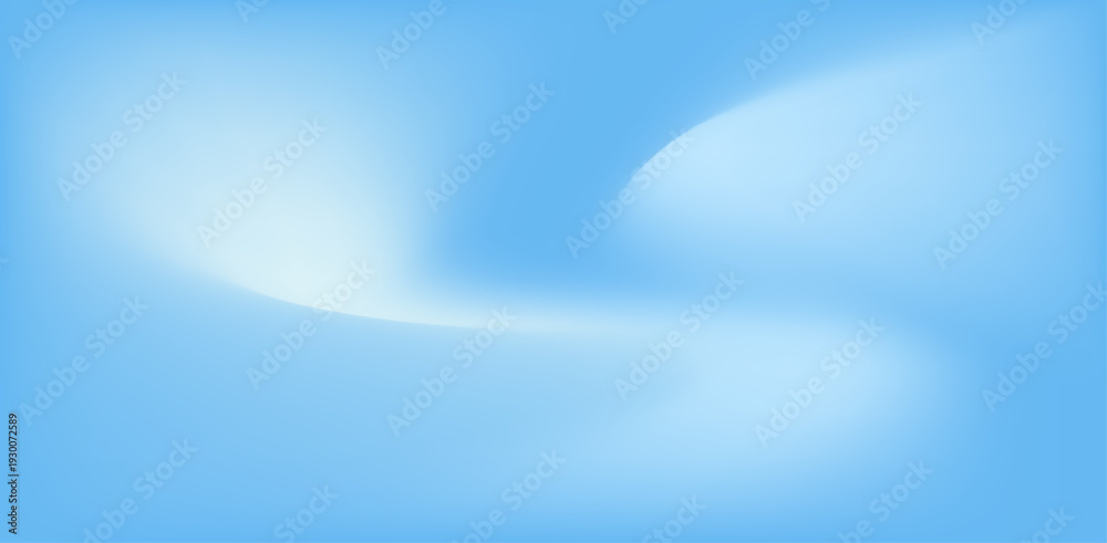 Fototapeta premium Soft blue abstract background, smooth gradient waves, minimal design, clean and modern. Eps10 Vector