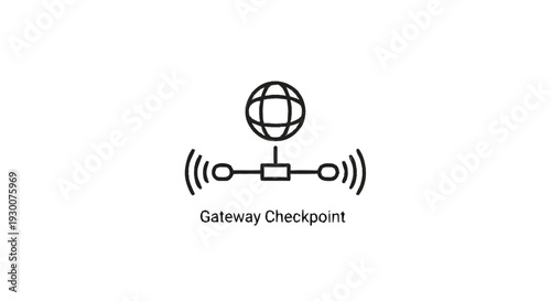 Gateway Checkpoint Network Security Icon.