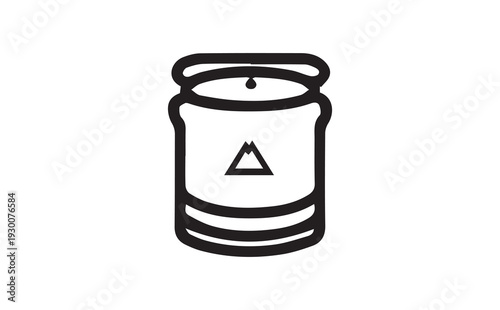 Vector hazardous waste barrel icon