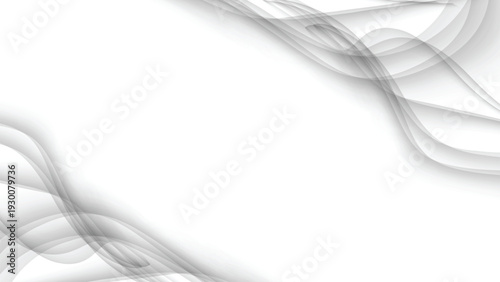 White Abstract Background with Grey Smoky Waves