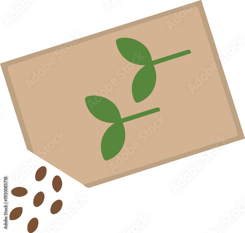Seeds of Growth: Illustrated image depicting a packet of seeds spilling out, symbolizing new beginnings, potential, and the promise of a flourishing future. 