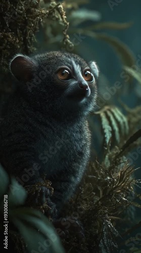 a lemur on a tree branch