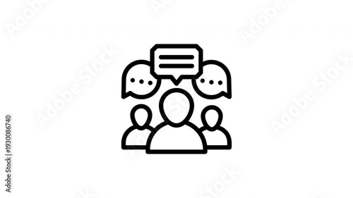 conversation animated icon