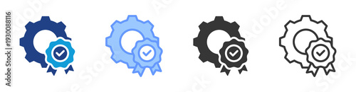 Quality Control icon set multiple style collection