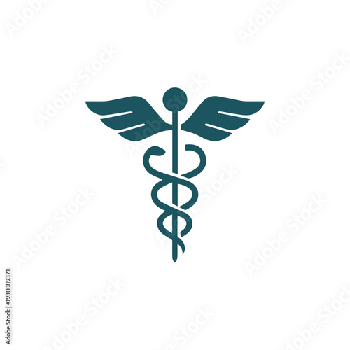 Caduceus Modern Medical Logo